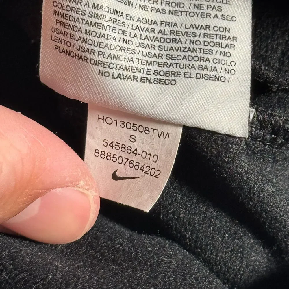 Nike Track Jacket Womens Small Black Full Zip Mockneck Active Sports 545864-010‎
